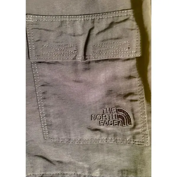 The North Face Pants Womens 4 Nylon Convertible Zip Off Cargo Straight Leg Gray - Image 5
