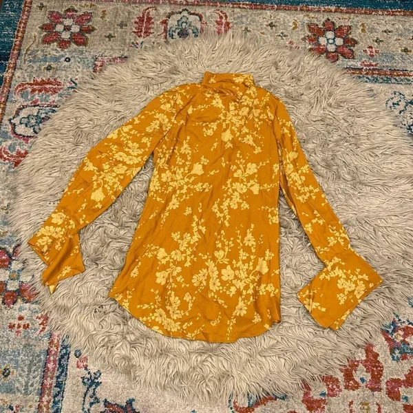 NWT Free People Aries Mini Dress Size S Open Back - Image 3