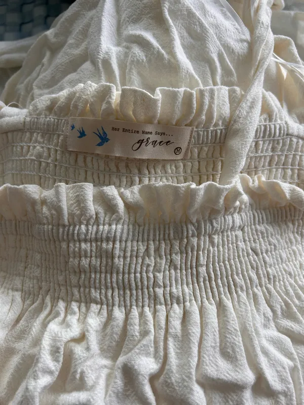 Her Entire Name Says Grace Boutique Linen Mini Dress - Image 4