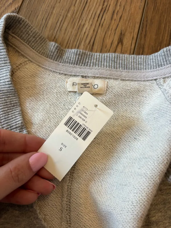 Anthropologie Pilcro Crewneck Grey Sweater - Image 5