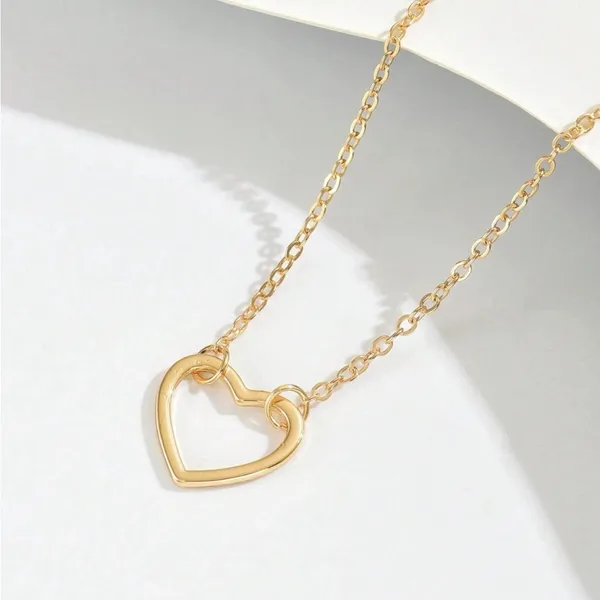 Heart Necklace Gold - Image 2