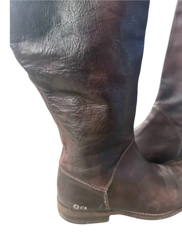 Bed Stu Manchester Brown Leather Knee High Boots Size 8.5 Womens - Image 9