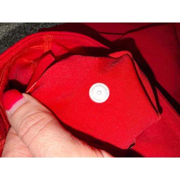 Lululemon‎ Base Pace High Rise Legging Women Size 0 Red Excellent Yoga LW5DKHS - Image 5