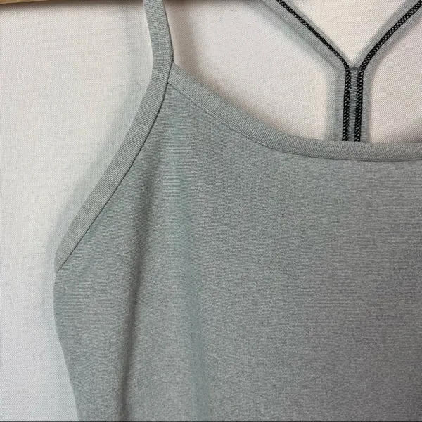 Lululemon‎ Power Y Athletic Tank in Ghost Blurred Grey Mini Stripe 6 - Image 4