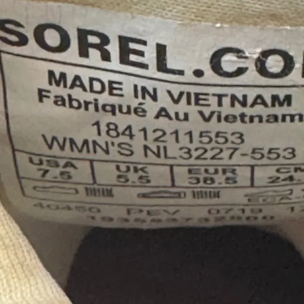 SOREL Kinetic Breakthru Sneaker Women's Purple‎ Knit Lace Up Shoes Size 7.5 - Image 5