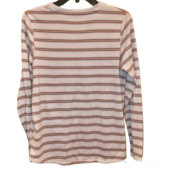 American Eagle Striped Soft‎ lightweight Sweater Purple medium - Image 2