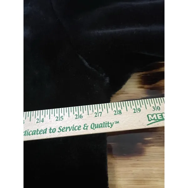 Gallery Coat Sz Large Black‎ Faux Fur Hooded Luxurious City Formal Designer - Image 6