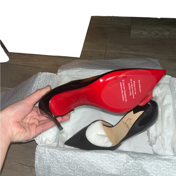 Christian Louboutin Red Bottom Stiletto Heels - Image 7