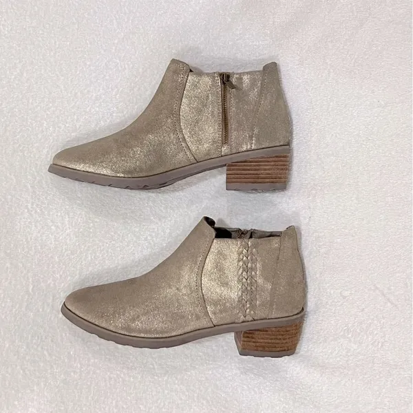Reef Metallic Leather Voyage Ankle Boot Size 7.5 - Image 8