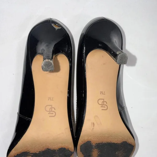 Joan David Black Point Old Money‎ Classy Bow Stiletto Designer Pumps Heels 7M - Image 6