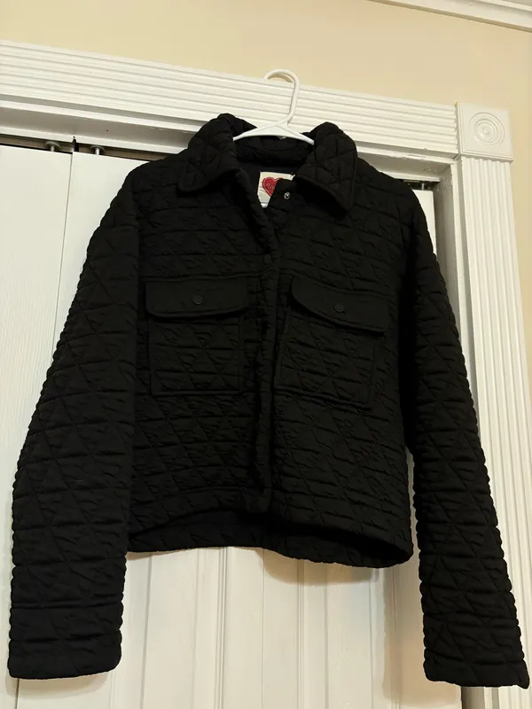 Boutique 99 Quilted Jacket Black - Image 2