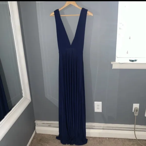 Lulu's Blue wrap Maxi Dress - Image 8