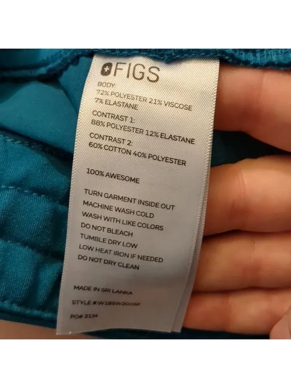 Figs teal jogger scrub pants size XXS - Image 6