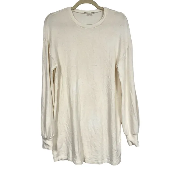 Reformation Cream Long Sleeve Tunic Sweater Womens XS Casual Pullover - Image 2