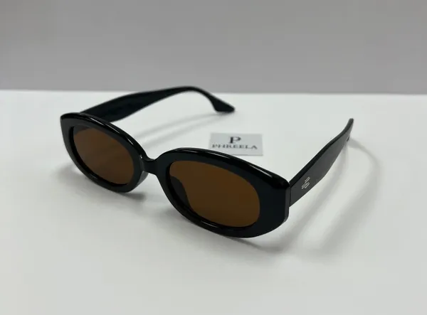 Retro oval sunglasses /90s brown oval sunglasses - Image 2
