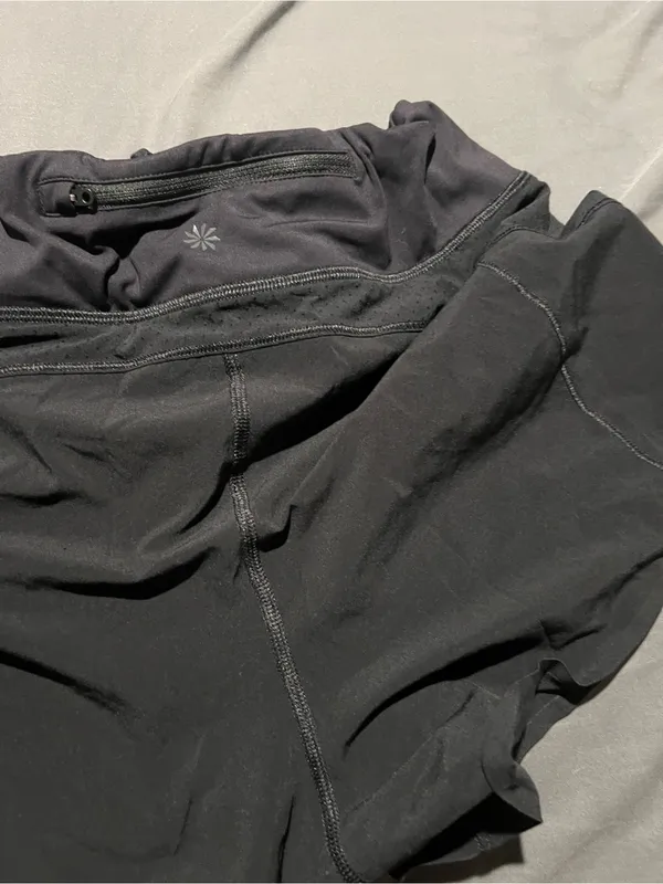 Athleta run with it black shorts - Image 8