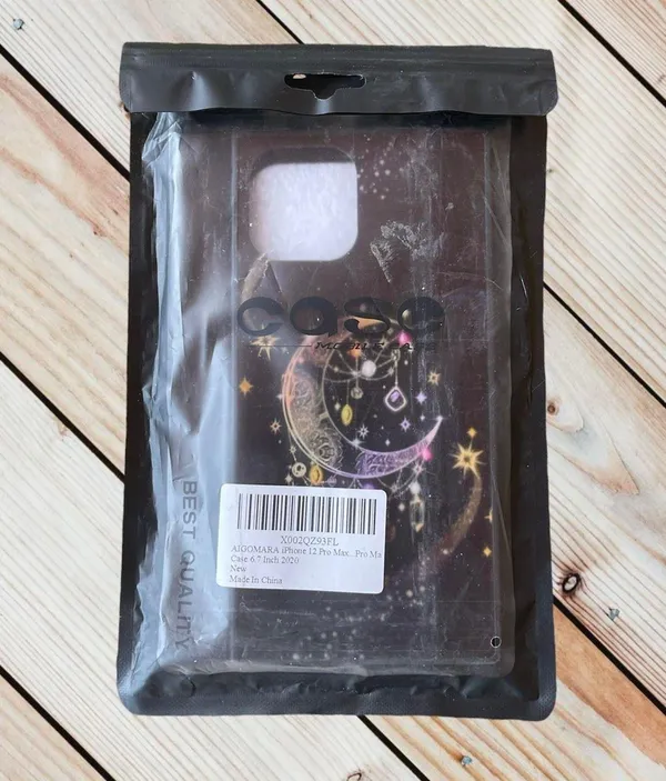 iPhone 12 Pro Max Crystal Moon Case Black - Image 2