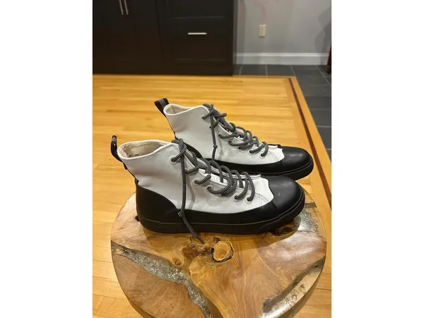 Hunter for Target Canvas Dipped White Ankle Rain Boots M7/W9 - Image 2