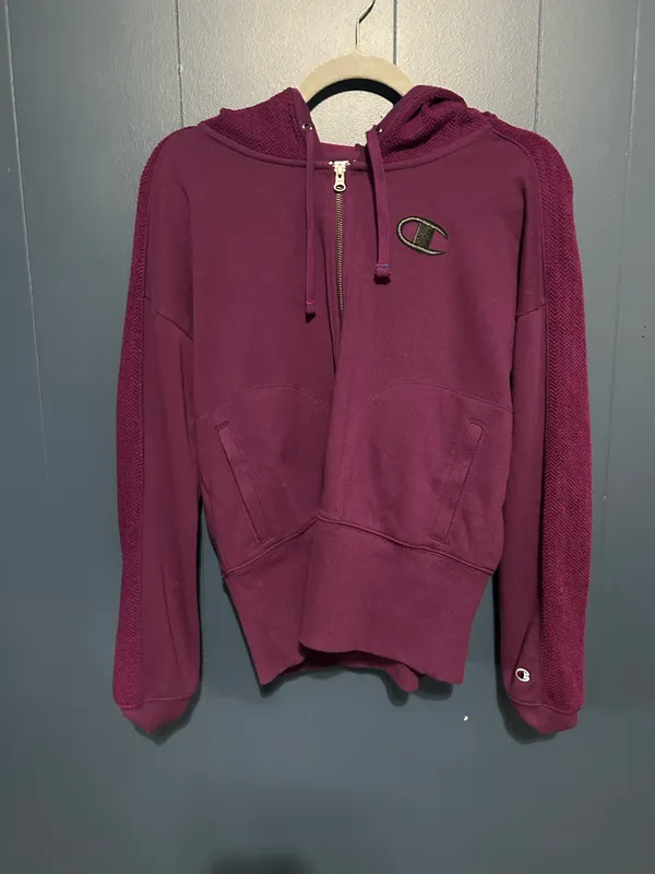 Purple Champion Zip-Up Hoodie - Image 2