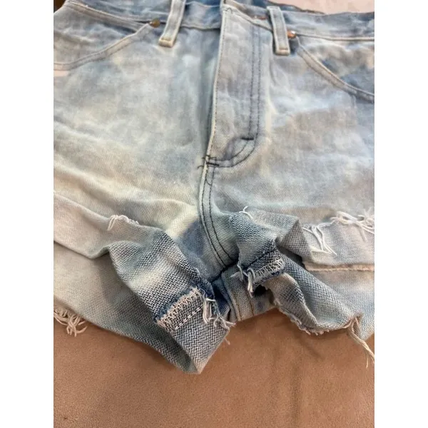 Bleached wrangler denim cutoffs - Image 2