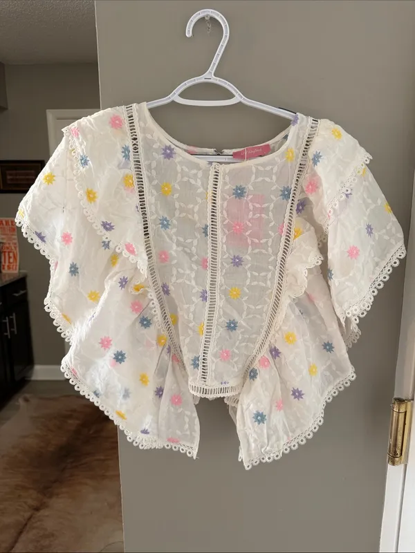 NWT JJ’s Fairyland Embroidered Boho Blouse - Size Large - Dreamy Boutique Find! - Image 2