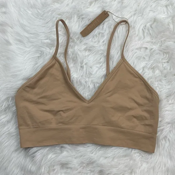 Skims Soft Smoothing Seamless Bralette Clay Size 3X - Image 2