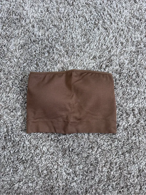 NVGTN Mocha Conquer Ribbed Seamless Bra medium - Image 2