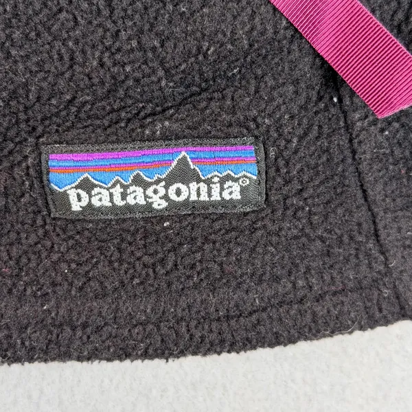 Y2K Patagonia Synchilla Fleece Vest Womens Medium Black - Image 8