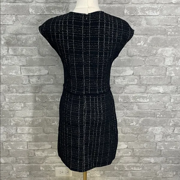 Zara Textured Jacquard Dress - Image 5