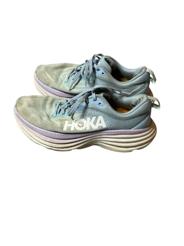Hoka Bondi 8 Women Size 8 B Airy Blue Running Walking Shoes Sneaker 1127952 - Image 3