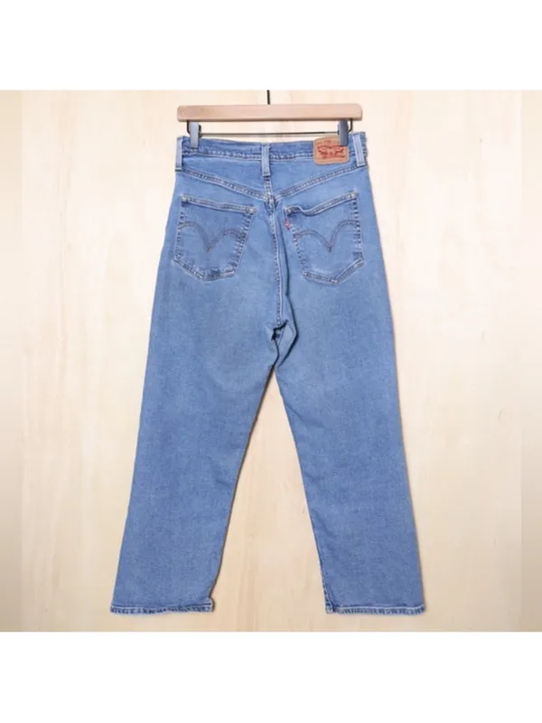 Levi's Women's Ribcage Straight Ankle Jeans - Summer Slide 29 - Image 6