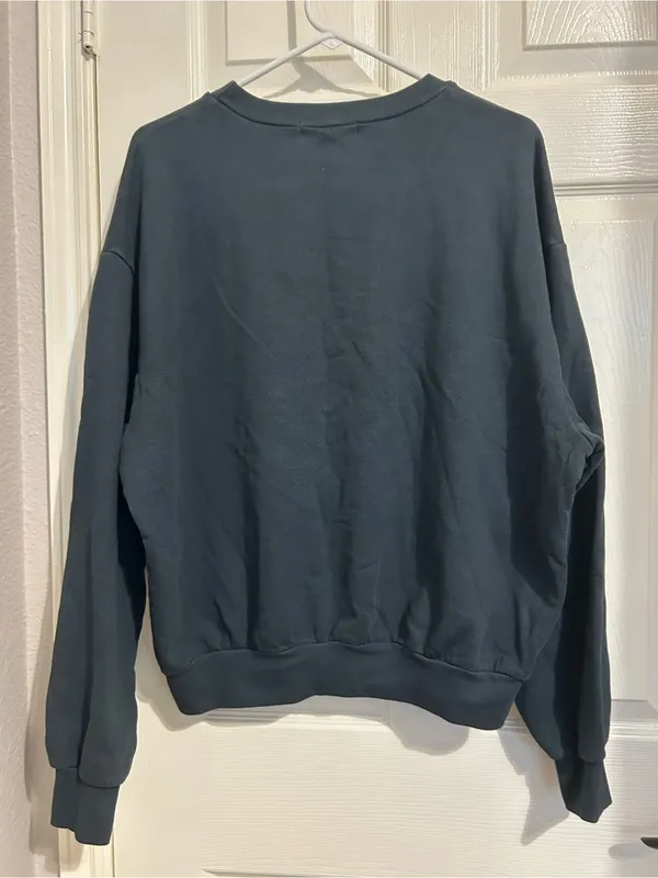 New Free People Daydreamer GAME DAY gray Sweatshirt Large? - Image 4