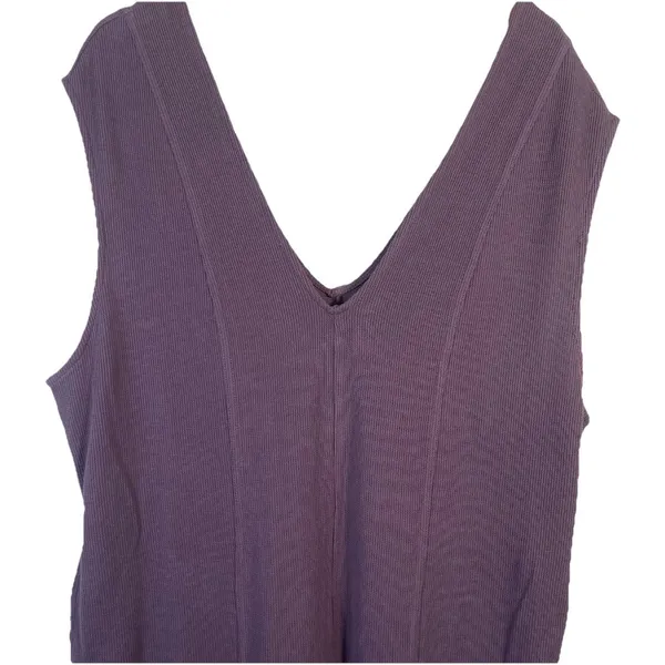 Free People Free-est Avenue Women's Ribbed Knit Jumpsuit Size S Purple One Piece - Image 4