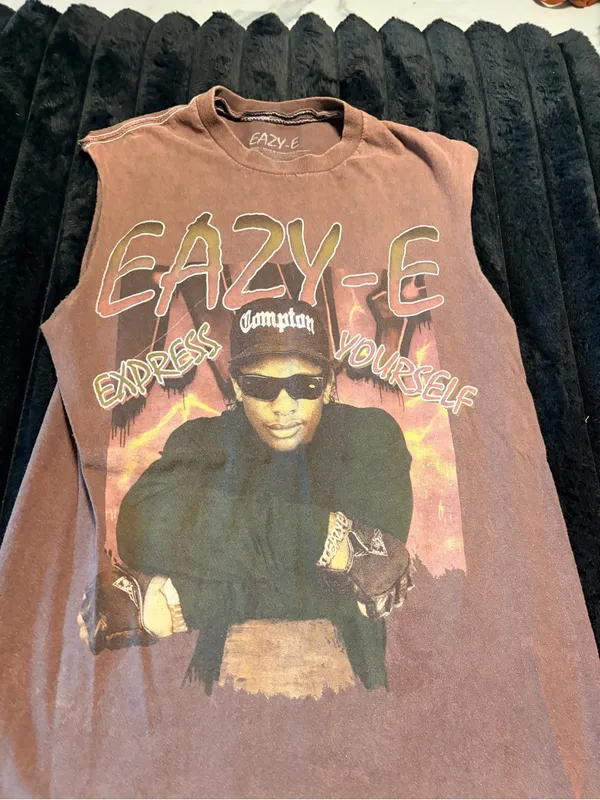 Express Yourself Brown Graphic Tank Top - Image 3
