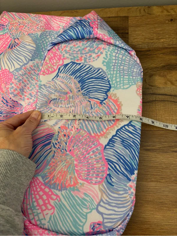 Lilly Pulitzer Roar of the Seas Cooler Tote Bag Seashell Pattern Pink Blue NEW - Image 9