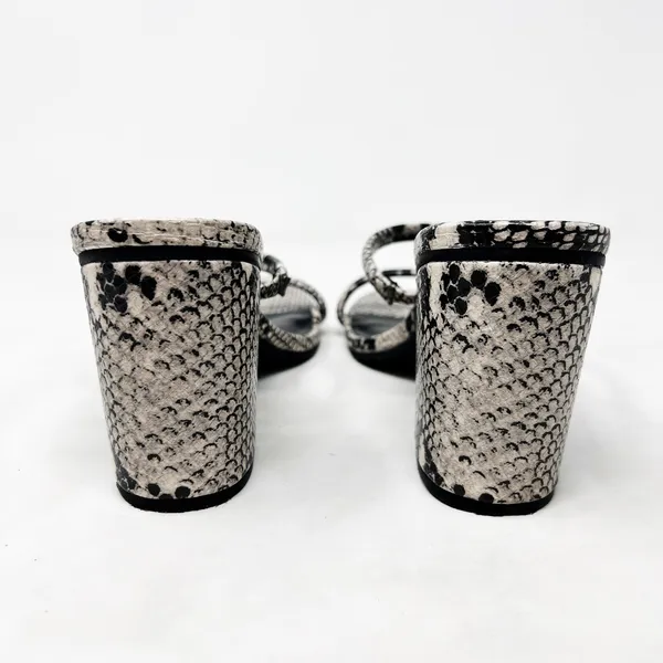 [A New Day] Snake Print Snakeskin Faux Leather Strappy Chunky Block Heels Sz 10 - Image 9