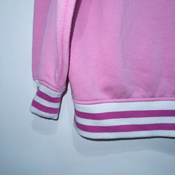 Barbie Pink Fleece Lined Quarter Zip Sweatshirts Size Large - Image 2