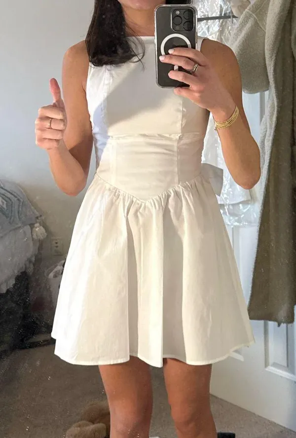 Target White mini dress - Image 3