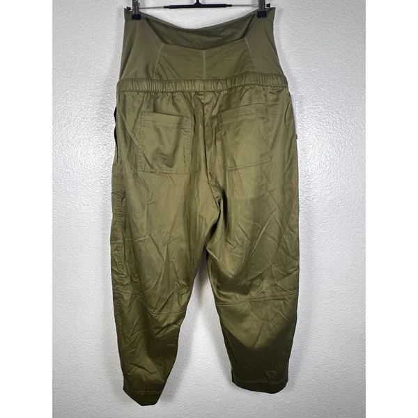 Isabel by Ingrid & Isabel Maternity Jogger Pants‎ Olive Green Size L NWT - Image 2