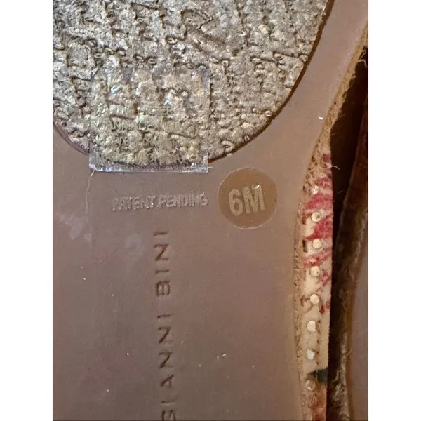 Gianni Bini Floral Multicolored Jeweled Espadrilles Size 6M - Image 7