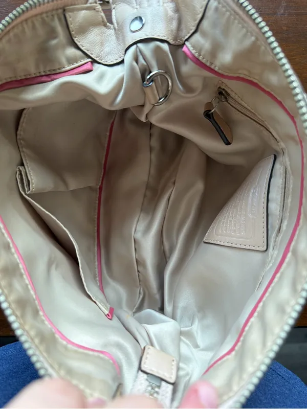 Vintage Coach Ali hobo shoulder bag pebbled leather shoulder bag - Image 3