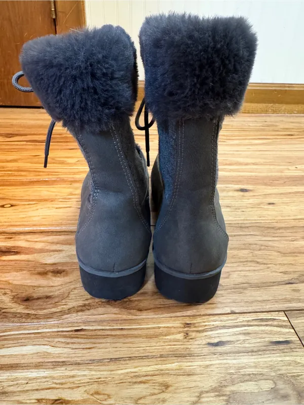JBU Women's Colorado Cozy Faux Fur Lined Snow Boots Dark Grey‎ Size 9 NWOT - Image 3