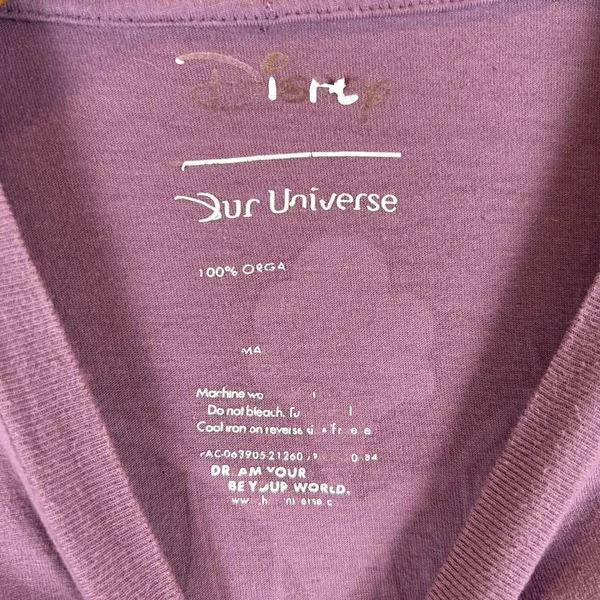 Disney Our‎ Universe The Muses Long Sleeve Purple Graphic Tee Women's - Image 3