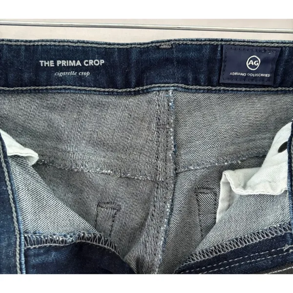 AG Adriano Goldschmied The Prima Crop Cigarette Jeans Dark Wash 28 PS1157CONR - Image 4