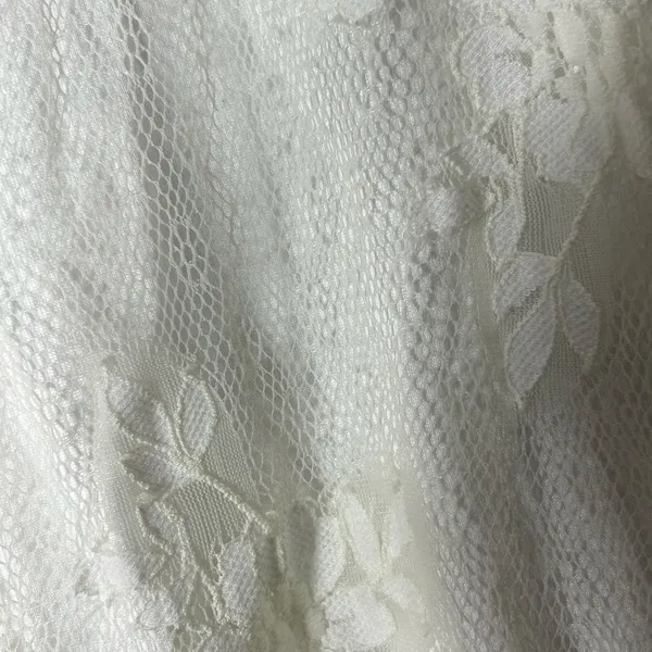 Lulus Dress Womens M Cream Floral Lacy Jacquard Mini‎ Dress Wedding Party NEW - Image 5