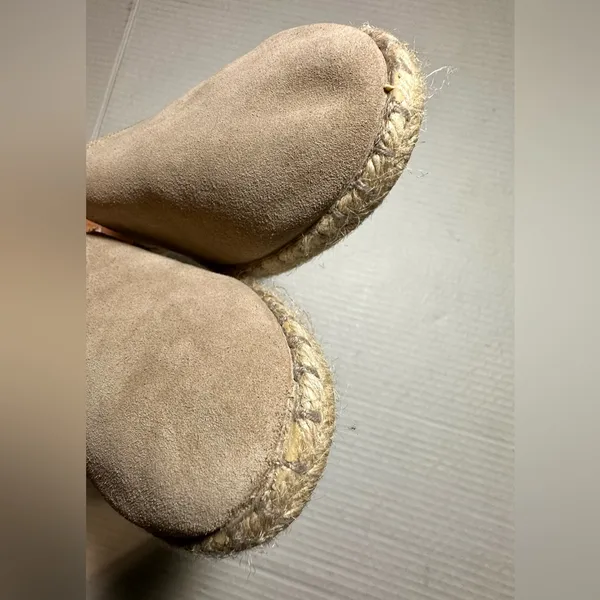 Verbenas Carmen‎ Espadrilles Tan Leather Suede Flat Slip On Womens 41 US 10/10.5 - Image 13