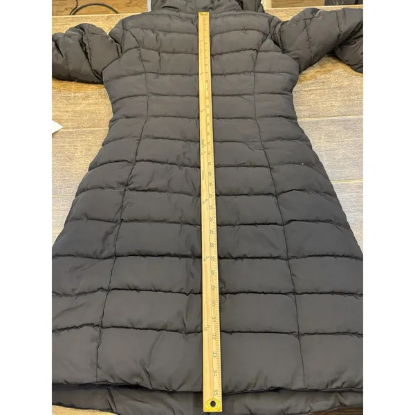 Guess Women's Faux‎ Fur Lined Hooded Puffer Coat Size XS Black - Image 10