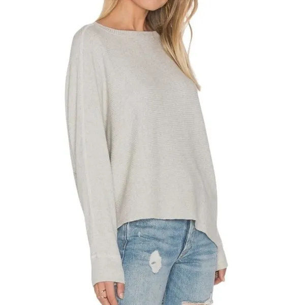 Monrow Ribbed Asymmetric Dolman Sweater‎ Size XS - Image 5