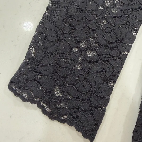 Zara Elegant Black Lace Blazer - Image 10