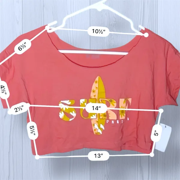 NWT ONEILL Women’s Cropped Summer Surf Tee - Image 6